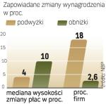 Nieliczne firmy, które planują cięcia pensji, szykują duże obniżki, bo o kilkanaście procent. 