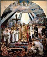 Chrzest Rusi, fresk Wiktora Wazniecowa z soboru św. Włodzimierza w Kijowie, ok. 1885 roku 