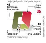 Polski rynek piwa jest bardzo skoncentrowany. Łączne udziały trzech największych firm przekraczają 90 proc. 