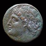 Moneta z wizerunkiem Hierona II, władcy Syrakuz 