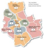 To koncepcja podziału na okręgi przygotowana w ratuszu.  Dzielnice mają do 15 marca czas, by przesłać miastu swoje  propozycje zmian w wyborczej geografii. Głosowanie w Radzie Warszawy w maju. 