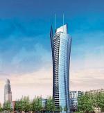 Najwięcej emocji  na targach MIPIM  wzbudził projekt  wieżowca Warsaw  Spire,  który będzie  najwyższym biurowcem  w Europie Środkowo- -Wschodniej