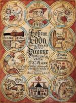 Strona tytułowa islandzkiego zbioru pieśni „Edda”, 1660 r. 