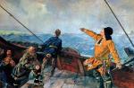Leif Eriksson odkrywa Amerykę, mal. Christian Krohg  