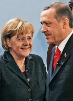 Angela Merkel i Recep Tayyip Erdogan w Berlinie, luty 2008