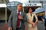 Lech Kaczyński i Elżbieta Kruk, lipiec 1995