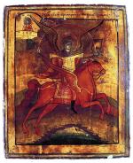  Archanioł Michał, ruska ikona, pocz. XIX wieku