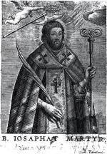 Św. Jozafat Kuncewicz, unicki arcybiskup połocki, zamordowany przez dyzunitów w 1623 roku (patrz ramka na poprzedniej stronie) 