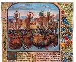 Bitwa morska pod Sluys w 1340 r., miniatura francuska, XV w. 