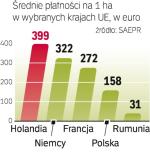 Stare państwa Unii mają  wyższe dopłaty. Po 2013 r. dysproporcje mogą zmaleć. 