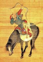 Łucznik mongolski, miniatura chińska, XIV w. 