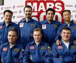 „Mars-500”: Suchrob Kamołow, Romain Charles, Diego Urbina, Wang Yue, Aleksiej Sitew, Aleksandr Smolewski i Michaił Sinelnikow