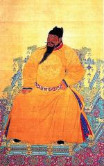 Cesarz Yongle, chinskie malowidlo na jedwabiu, XV w. 
