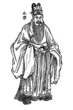Cesarz Yongle, rycina, XIX w