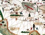 Chiny – fragment włoskiej mapy świata z XV w.