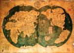 Chińska mapa świata stworzona w 1418 r. na podstawie  odkryć admirała Zheng He 