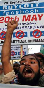  Członkowie radykalnej grupy  Islami Dżamiat Talaba z pakistańskiego Hajdarabadu wzywają  do bojkotu Facebooka