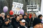 Pikieta przeciwko budowie meczetu, 27 marca w Warszawie