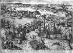  Okręty tureckie ostrzeliwują Tunis – wówczas kontrolowany przez Hiszpanów – w 1574 r., rycina z epoki  
