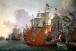 Okręty holenderskie bombardują Trypolis w 1670 r. 
