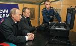 Premierzy Polski i Rosji Donald Tusk  i Władimir Putin  spotkali się  na miejscu katastrofy  10 kwietnia wieczorem