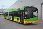 Miasta testują hybrydowe autobusy, jak pokazany na zdjęciu Solaris z Poznania