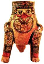 Puchar w ksztalcie jaguara, sztuka inkaska, XV w.  