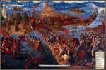 Zdobycie Tenochtitlan, 1521 r., nieznany malarz meksykański, druga połowa XVII w. 