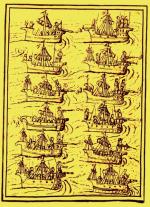 Flotylla brygantyn Cortesa, rysunek, XVI w. 