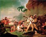 Śmierć kapitana Cooka, mal. George Carter, 1783 r.