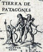 „Giganci” z Patagonii, rycina z XVI w.