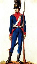 Szeregowy piechoty Wielkiego Księstwa Litewskiego, mal. Józef Harasimowicz, XIX wiek