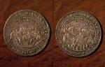 Medal upamiętniający angielskie zwycięstwo nad Wielką Armadą w 1588 r. (awers i rewers)