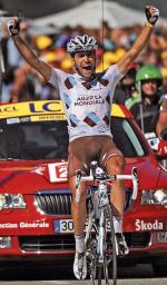 Christophe Riblon pierwszy raz wygrał etap w Tour de France / fot: LIONEL BONAVENTURE