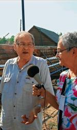 Siergiej Kowaliow oprowadzał gości zlotu po obozie