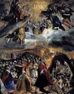 Adoracja w imię Jezusa albo sen Filipa II, mal. El Greco,  1578 – 1579 