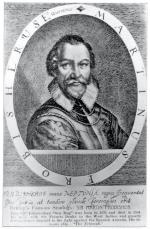 Martin Frobisher, angielski żeglarz, korsarz i dowódca floty, rycina z epoki 