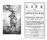 Strona tytułowa pierwszego wydania „Robinsona Crusoe” z 1719 r. 