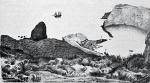Wyspa St. Paul na Oceanie Indyjskim, rycina niemiecka, l. 70. XIX w.