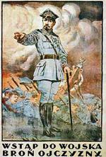 Generał Haller wzywający do obrony ojczyzny to kalka anglosaskich plakatów z początku I wojny światowej
