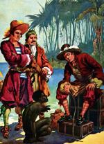 Więzień karaibskich piratów, ilustracja z 1929 r.