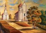 Unicki klasztor w Żyrowicach, rys. Napoleon Orda 