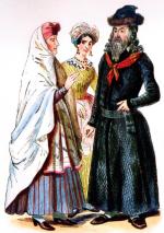 Żyd litewski z żoną i córką
