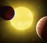 Teleskop Kepler odkrył układ dwóch planet defilujących na tle gwiazdy podobnej do Słońca /fot: Ames/JPL-Caltech