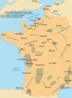 Główne bazy marynarki królewskiej na północnym i zachodnim wybrzeżu Francji, XVII w. 