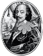 Książę Henryk de Rohan, przywódca francuskich hugenotów, współorganizator buntu z 1627 r., rycina z epoki 