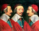 Kardynał Richelieu w trzech ujęciach, mal. Philippe de Champaigne, 1642 r. 