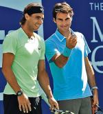 Rafael Nadal (z lewej) i Roger Federer – nr 1 i 2 w turnieju / fot: JUSTIN LANE