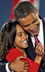 Barack Obama z córką Malią / fot:  Morry Gash