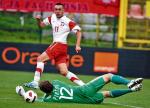 Ireneusz Jeleń strzela bramkę po czterech meczach reprezentacji Polski bez gola 